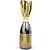 Embalagem para garrafa saco liso ouro 20x50cm - cromus (pct.c/25) - Imagem 1