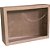 Caixa para presente com tampa kraft gd 35x25,5x7,5 c/visor - cristina (pct.c/10) - Imagem 2