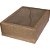 Caixa para presente com tampa kraft pq 19x14,5x7,5 c/visor - cristina (pct.c/10) - Imagem 2