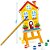Brinquedo para colorir kit pinturinha casinhas - nig brinquedos (unidade) - Imagem 2