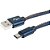 Cabo usb flat tape c 3.0a 1,0m jeans - flex (unidade) - Imagem 2
