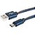 Cabo usb flat tape c 3.0a 1,0m jeans - flex (unidade) - Imagem 3
