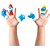 Boneco e personagem smurfs 6cm c/5 little figs - cardoso toys (unidade) - Imagem 2