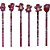 Lapis preto sextavado decorado lotso top c/borracha - molin (pote-36) - Imagem 2