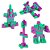 Brinquedo para montar mais blocolandia click 80pecas - dismat (unidade) - Imagem 2