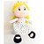 Boneca de pelucia clara loira 35cm - zip (unidade) - Imagem 1