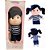 Boneca de pelucia anaju cabelo preto 35cm - zip (unidade) - Imagem 2