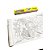 Livro infantil colorir sereia 30cmx3m rolo adesivo - v.m.p. (unidade) - Imagem 1
