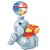 Brinquedo para bebe elefante brincalhao c/luzes - braskit (unidade) - Imagem 2