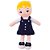 Boneca de pelucia flora vestido marinho 35cm - zip (unidade) - Imagem 1