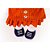 Boneca de pelucia nanda vestido laranja 35cm - zip (unidade) - Imagem 3