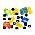 Brinquedo para montar blocolandia click 4 carros 24p - dismat (unidade) - Imagem 2