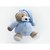 Pelucia urso nino azul bebe 22cm - zip (unidade) - Imagem 4