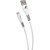 Cabo usb micro usb branco 5.0a 1.0mts - flex (unidade) - Imagem 1