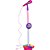Instrumento musical microfone rosa c/luz/som - bee toys (unidade) - Imagem 1