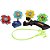 Brinquedo diverso piao divertido 4 pioes c/pista - pica pau (unidade) - Imagem 1