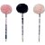 Lapis preto redondo decorado bruna tavares pompom hb 3cor - leonora (pote-24) - Imagem 2