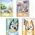 Caderno brochurao capa dura bluey 80fls. - jandaia (pct.c/05) - Imagem 1