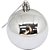 Artigo para decoracao natal bola 7cm fosca/lisa/glit.prata - kit (pct.c/06) - Imagem 2