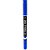 Pincel marcador permanente duas pontas 0,5mm e 1,0mm azul - deli (cx.c/12) - Imagem 1