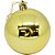 Artigo para decoracao natal bola 7cm fosca/lisa/glit.ouro - kit (pct.c/06) - Imagem 1