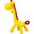 Brinquedo para bebe girafinha de silicone amarelo - toy mix (unidade) - Imagem 1
