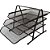Caixa correspondencia tripla aramado preto - kit (unidade) - Imagem 1