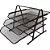 Caixa correspondencia tripla aramado preto - kit (unidade) - Imagem 1