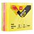 Bloco de recado autoadesivo 76x76mm fluorescente 4x100fls - deli (unidade) - Imagem 2