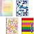 Caderno brochurao capa dura mentos 80fls. - jandaia (pct.c/05) - Imagem 1