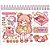Caderno desenho univ capa dura doll para colorir 24fls - foroni (pct.c/04) - Imagem 1
