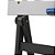 Cavalete para flip-chart mdf cor carvalho soft 1,67m - stalo (unidade) - Imagem 2