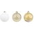 Artigo para decoracao natal bola 6cm 3mod.champ/bco c/08un - yangzi (tubo) - Imagem 2