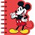Caderneta espiral capa dura mickey e turma 60f recortado - culturama (pct.c/04) - Imagem 5