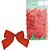 Artigo para decoracao natal laco 5cm camurca vermelho - v.m.p. (pct.c/12) - Imagem 1