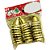 Artigo para decoracao natal pingente sino 3cm dourado - v.m.p. (pct.c/24) - Imagem 1