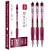 Caneta gel retratil c/grip vinho 0,5mm - deli (cx.c/12) - Imagem 1