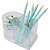 Acessorio para mesa organizador compact cristal 4 - polibras (kit) - Imagem 1