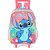 Mochila infantil com rodinha stitch rosa g - luxcel (unidade) - Imagem 1