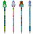 Lapis preto redondo decorado cis fantasia bichinhos 4mod (s - sertic (pote-24) - Imagem 1