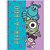 Caderno 01x1 capa dura monstros s. a. 80f - foroni (pct.c/04) - Imagem 3