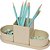 Acessorio para mesa organizador triple areia 4 pec - polibras (kit) - Imagem 1