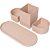 Acessorio para mesa organizador triple rosa antigo - polibras (kit) - Imagem 2