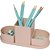 Acessorio para mesa organizador triple rosa antigo - polibras (kit) - Imagem 1
