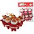 Artigo para decoracao natal pingente papai noel 5cm - v.m.p. (pct.c/06) - Imagem 1