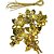 Artigo para decoracao natal pingente anjo 4,5cm dourado - v.m.p. (pct.c/06) - Imagem 1