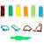 Massa para modelar criativa dino 6cores + 5 pecas - leonora (kit) - Imagem 2