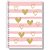 Caderno espiral 1/4 capa dura amo 80fls. - pauta branca (pct.c/05) - Imagem 1