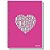 Caderno espiral 1/4 capa dura amo 80fls. - pauta (pct.c/05) - Imagem 2