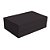 Caixa para presente com tampa rigida dobravel preta 29x21x9c - cromus (unidade) - Imagem 1